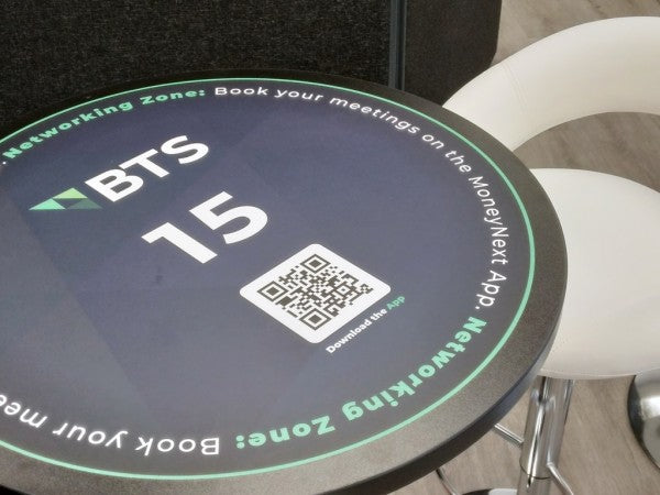 Image of White Top Poseur Table