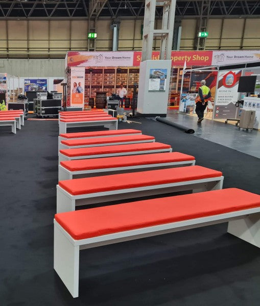 Assembly Exhibition Bench - White