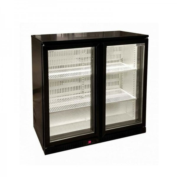 Polar Double Door Bar Fridge - Black