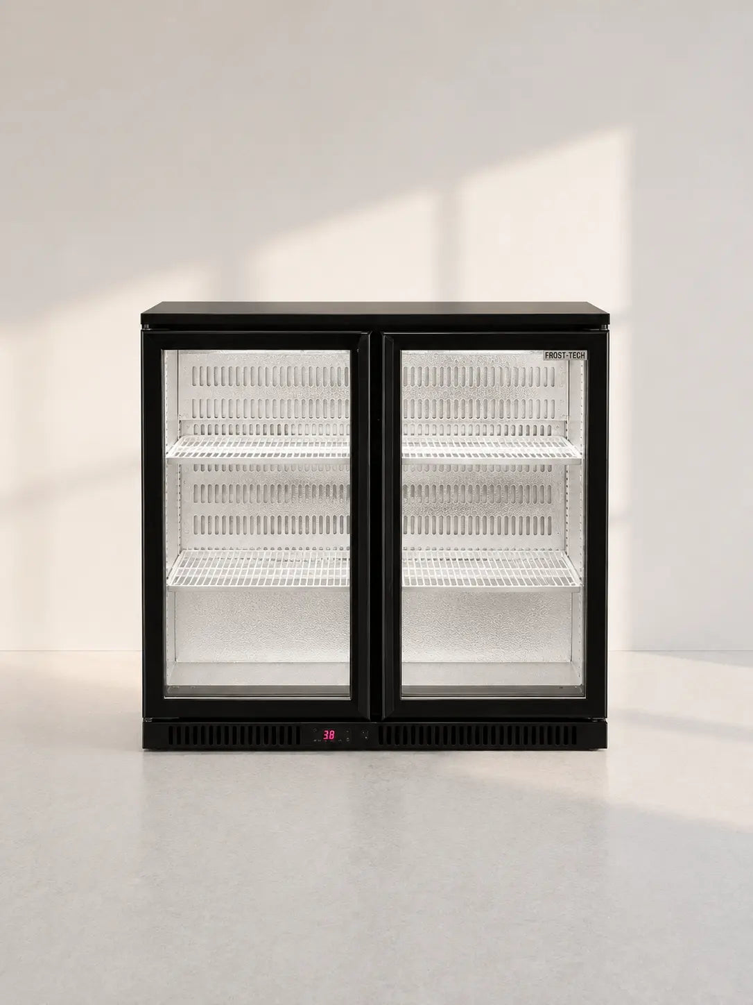 Image of Polar Double Door Bar Fridge - Black