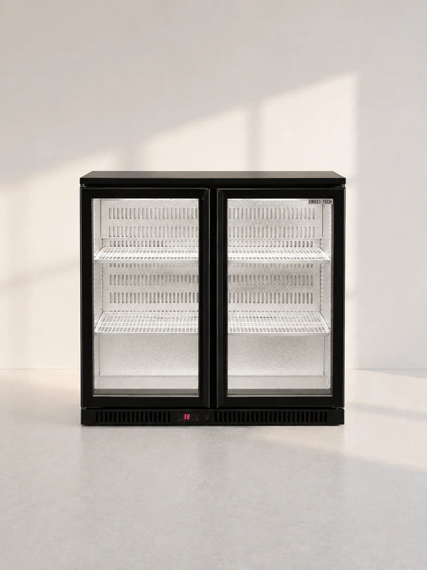 Polar Double Door Bar Fridge - Black