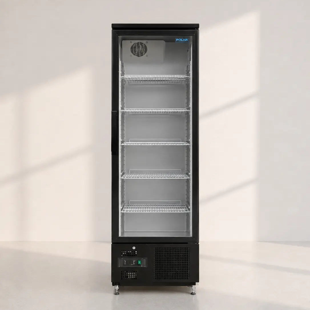 Celsius Glass Fronted Chiller Cabinet - Black