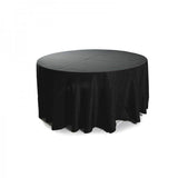 Round Fabric Table Cloth - Black