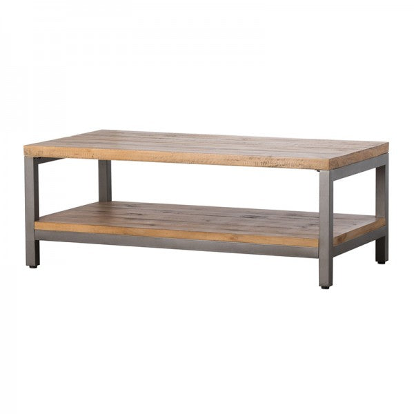 Cappuccino wooden rectangular coffee table hire
