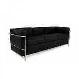 Corbusier 3 Seat Sofa - Black