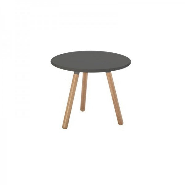 Americano black round coffee table hire for events