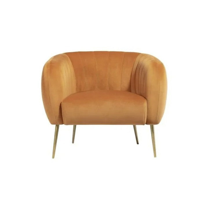 Image of Plush Armchair - Orange