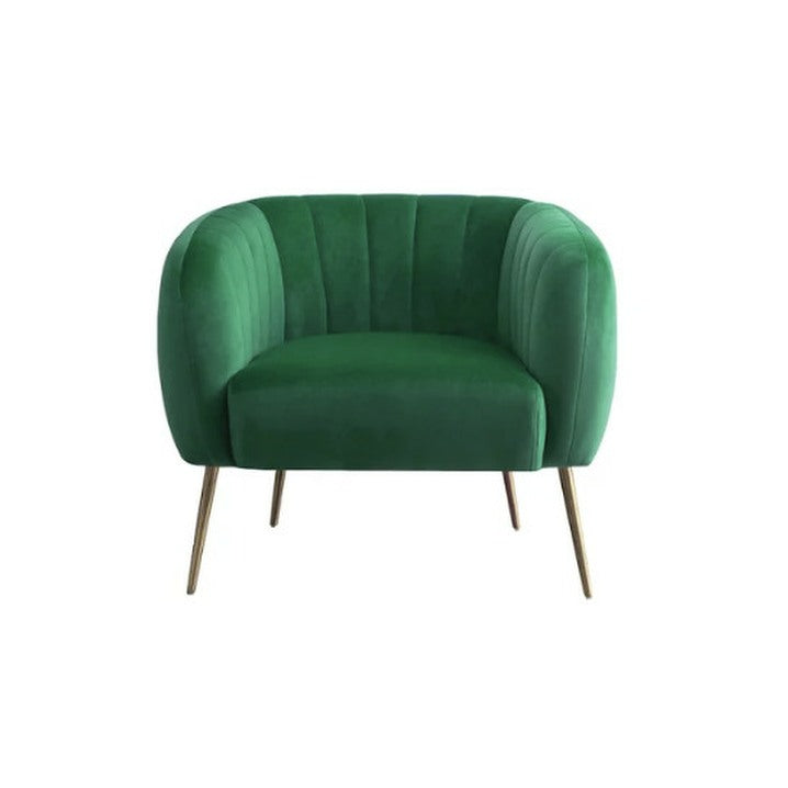Plush Armchair - Green