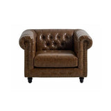 Gatsby Chesterfield Armchair - Brown