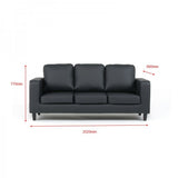 3 Seater Sofa - Black