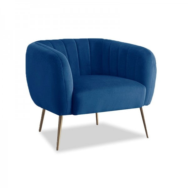 Plush Armchair - Blue
