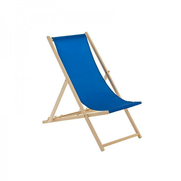 Minster Deck Chair - Blue Fabric