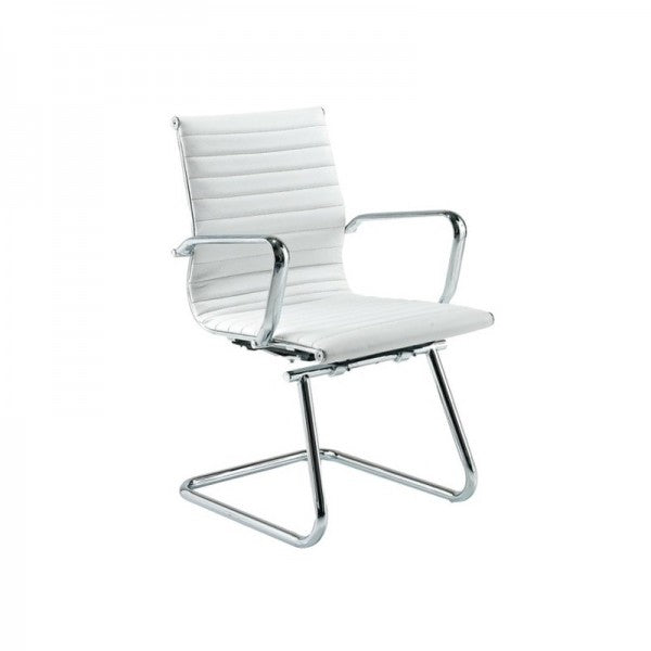Eames Ribbed Cantilever Chair - White