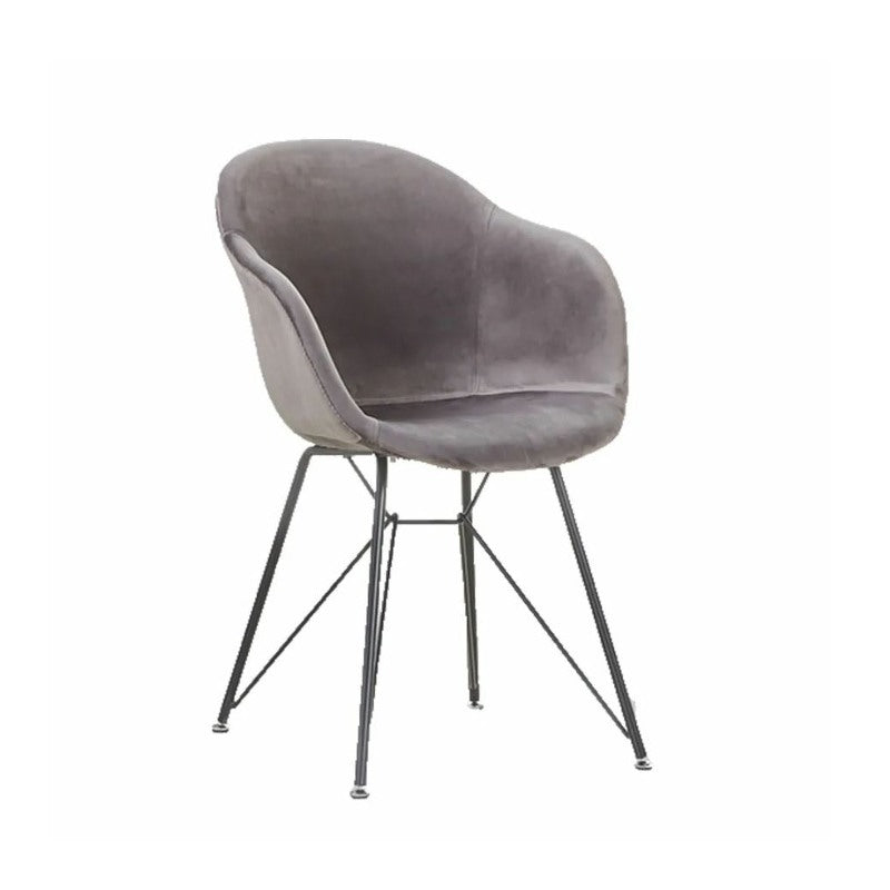 Venue Velvet Armchair - Grey