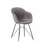 Velvet Armchair - Grey