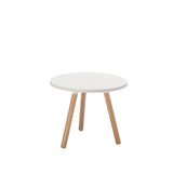 Circular Coffee Table With Tripod Legs - White Top