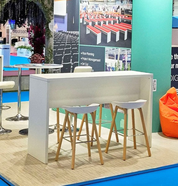 Pinnacle Bar Table - White