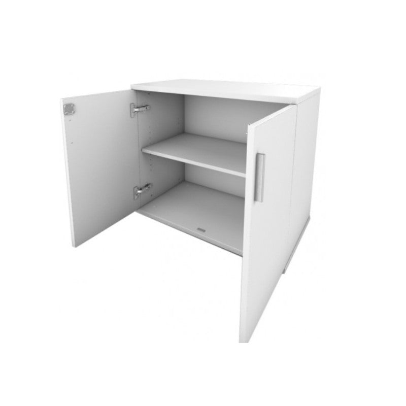 Wooden Double Door Cupboard - White