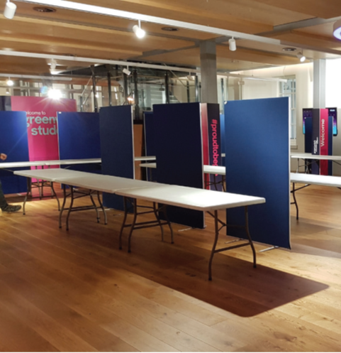 Image of Partition Screen - Blue