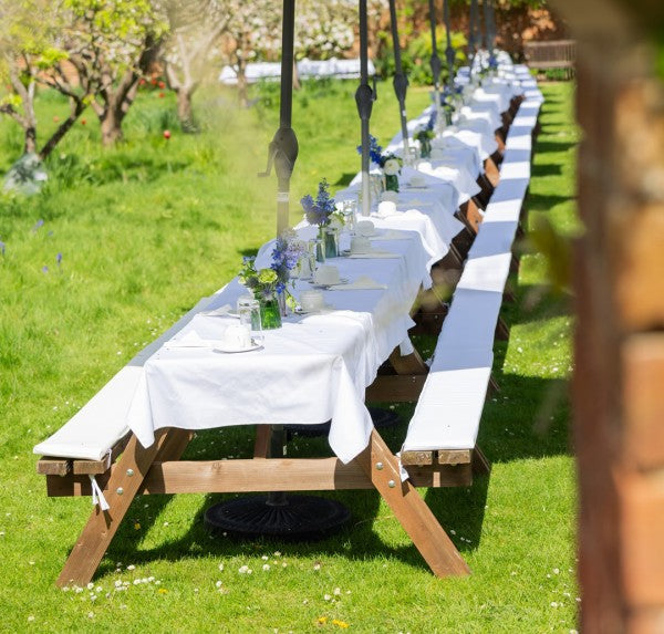 Exeter Wooden Six Seater Picnic Bench
