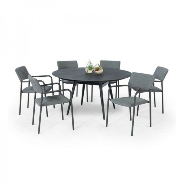 Capri Six Seat Outdoor Dining Set