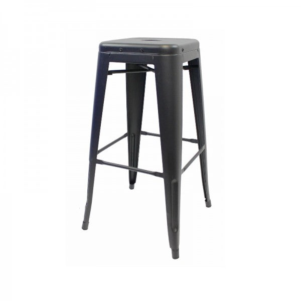 Tolix Bar Stool - Gun Metal Grey