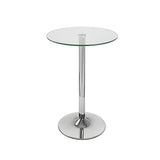 Glass Top Poseur Table