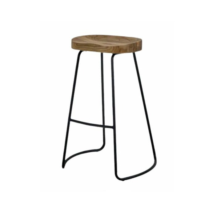 Milan Bar Stool - Black Frame