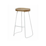 Milan Bar Stool - White Frame