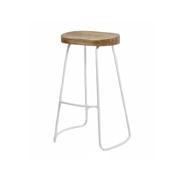 Milan Bar Stool - White Frame