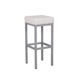 Cube Bar Stool - White