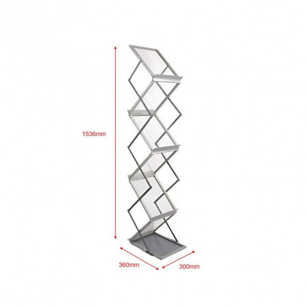 Folding A4 Literature Rack