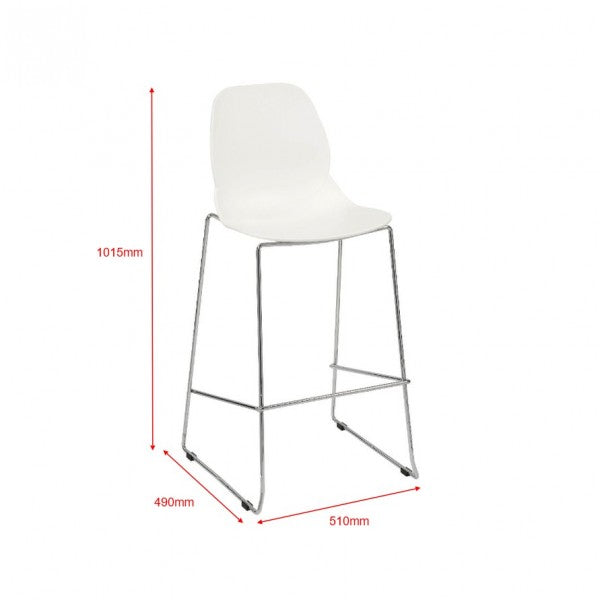 Victor Bar Stool - White