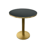 Bistro Table - Gold Frame Black/Gold Top