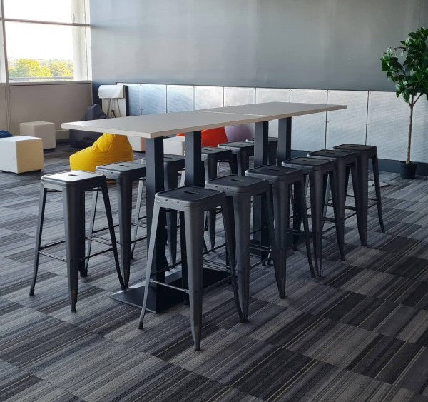 Tolix Bar Stool - Gun Metal Grey