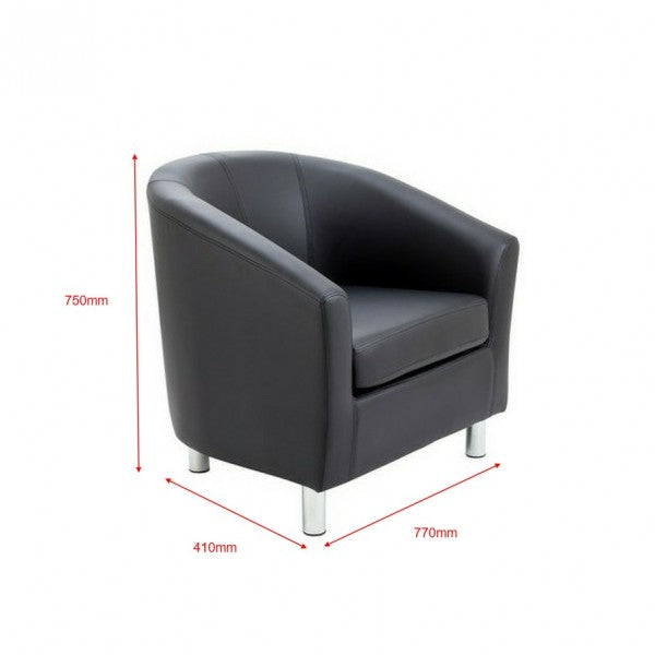 Plaza Tub Chair - Black