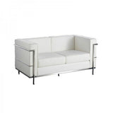 Corbusier 2 Seat Sofa - White